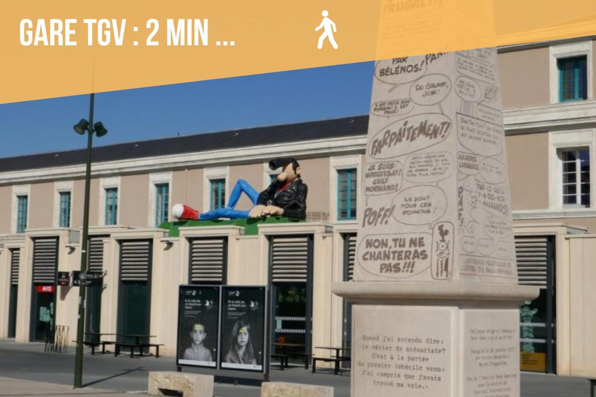 Appart Proche Gare Tgv Angouleme Deco Theme Bande Dessinee Exterior foto